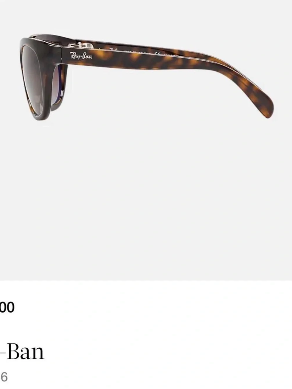 Ray-Ban Women's Tortoise Frame Sunglasses with Brown Gradient Lenses